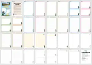 Briefpapier für die Zebraklasse (Überblick)