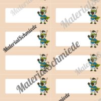 Etiketten für die Zebraklasse (Arbeitsblatt 05)