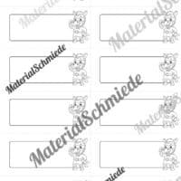 Etiketten für die Zebraklasse (Arbeitsblatt 10)