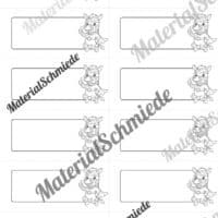 Etiketten für die Zebraklasse (Arbeitsblatt 11)