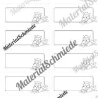 Etiketten für die Zebraklasse (Arbeitsblatt 12)