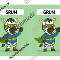 Gruppenschilder für die Zebraklasse (Arbeitsblatt 03)
