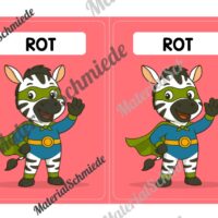 Gruppenschilder für die Zebraklasse (Arbeitsblatt 04)