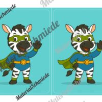 Gruppenschilder für die Zebraklasse (Arbeitsblatt 08)