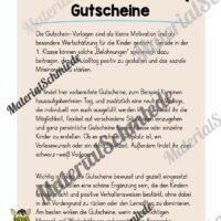 Gutscheine für die Zebraklasse (Arbeitsblatt 01)