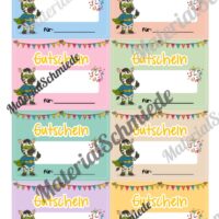 Gutscheine für die Zebraklasse (Arbeitsblatt 04)