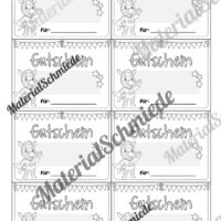 Gutscheine für die Zebraklasse (Arbeitsblatt 06)