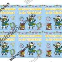 Begrüßungs-Kärtchen für die Zebraklasse (Arbeitsblatt 02)