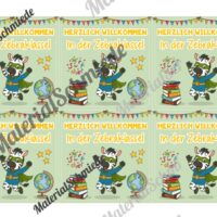 Begrüßungs-Kärtchen für die Zebraklasse (Arbeitsblatt 03)