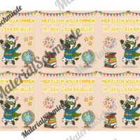 Begrüßungs-Kärtchen für die Zebraklasse (Arbeitsblatt 07)