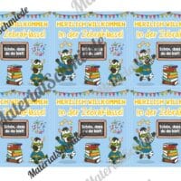 Begrüßungs-Kärtchen für die Zebraklasse (Arbeitsblatt 08)