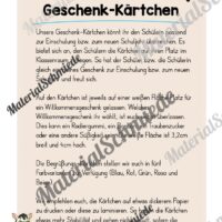 Geschenk-Kärtchen für die Zebraklasse (Arbeitsblatt 01)