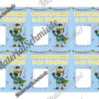 Geschenk-Kärtchen für die Zebraklasse (Arbeitsblatt 02)