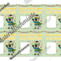 Geschenk-Kärtchen für die Zebraklasse (Arbeitsblatt 03)