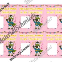 Geschenk-Kärtchen für die Zebraklasse (Arbeitsblatt 05)