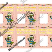 Geschenk-Kärtchen für die Zebraklasse (Arbeitsblatt 06)