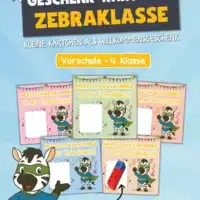 Geschenk-Kärtchen für die Zebraklasse