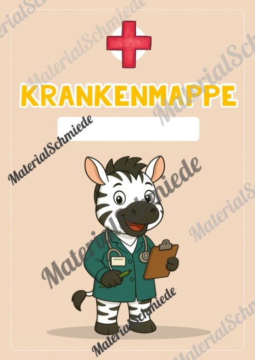 Krankenmappe für die Zebraklasse (Arbeitsblatt 05)