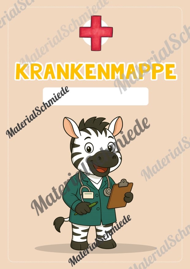 Krankenmappe für die Zebraklasse (Arbeitsblatt 05)