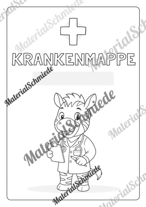Krankenmappe für die Zebraklasse (Arbeitsblatt 07)