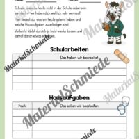 Krankenmappe für die Zebraklasse (Arbeitsblatt 12)