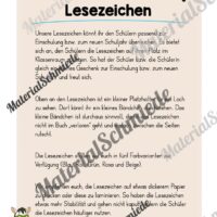 Lesezeichen für die Zebraklasse (Arbeitsblatt 01)