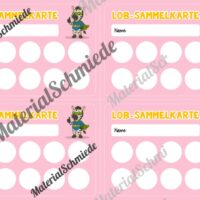 Lob-Sammelkarten für die Zebraklasse (Arbeitsblatt 03)