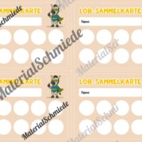 Lob-Sammelkarten für die Zebraklasse (Arbeitsblatt 05)