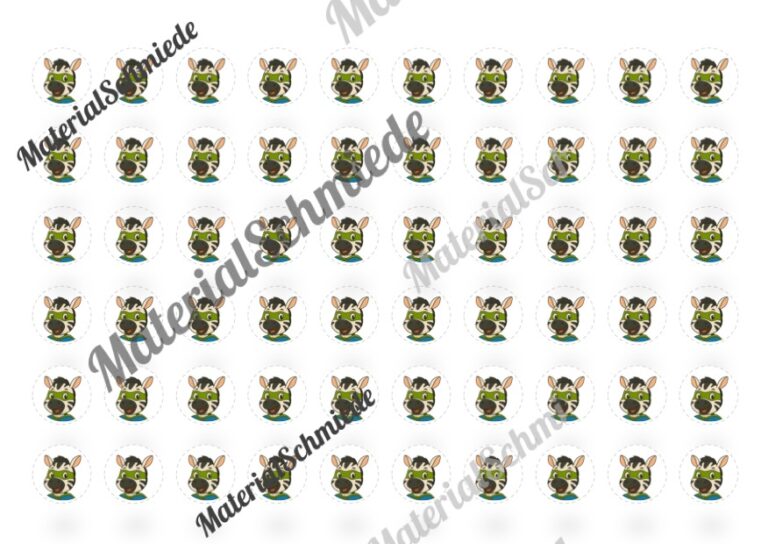 Lob-Sammelkarten für die Zebraklasse (Arbeitsblatt 10)
