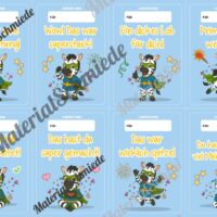 Lobkärtchen für die Zebraklasse (Arbeitsblatt 04)