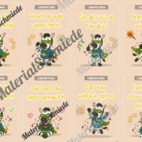 Lobkärtchen für die Zebraklasse (Arbeitsblatt 08)