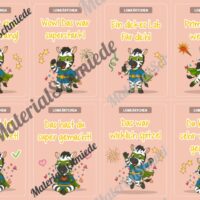 Lobkärtchen für die Zebraklasse (Arbeitsblatt 10)