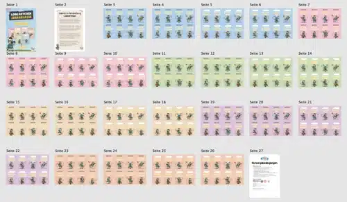 Lobkärtchen für die Zebraklasse (Überblick)