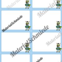 Mitteilungskarten für die Zebraklasse (Arbeitsblatt 02)