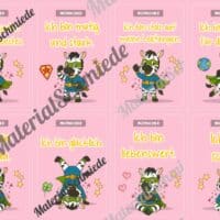 Motivationskarten für die Zebraklasse (Arbeitsblatt 05)