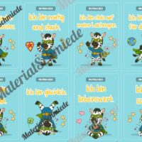 Motivationskarten für die Zebraklasse (Arbeitsblatt 09)