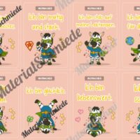 Motivationskarten für die Zebraklasse (Arbeitsblatt 10)