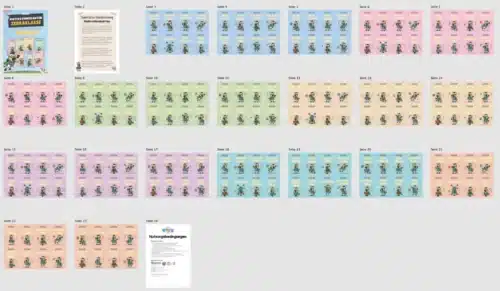 Motivationskarten für die Zebraklasse (Überblick)