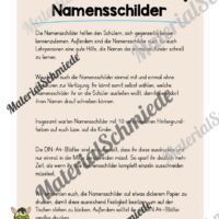 Namensschilder für die Zebraklasse (Arbeitsblatt 01)