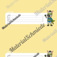 Namensschilder für die Zebraklasse (Arbeitsblatt 03)