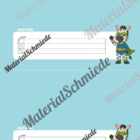 Namensschilder für die Zebraklasse (Arbeitsblatt 04)