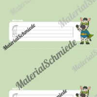 Namensschilder für die Zebraklasse (Arbeitsblatt 05)