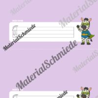 Namensschilder für die Zebraklasse (Arbeitsblatt 06)