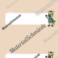 Namensschilder für die Zebraklasse (Arbeitsblatt 07)