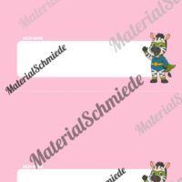 Namensschilder für die Zebraklasse (Arbeitsblatt 08)