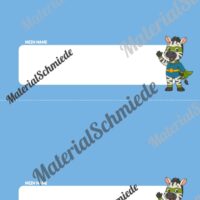 Namensschilder für die Zebraklasse (Arbeitsblatt 09)