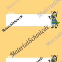 Namensschilder für die Zebraklasse (Arbeitsblatt 10)
