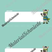 Namensschilder für die Zebraklasse (Arbeitsblatt 11)
