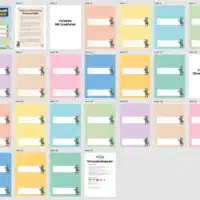 Namensschilder für die Zebraklasse (Überblick)