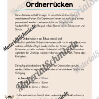 Ordnerrücken für die Zebraklasse (Arbeitsblatt 01)